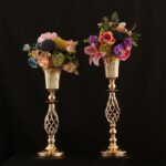 Golden Silver Candle Metal Candlestick Flower Stand Vase Table Centerpiece Event Flower Rack Road Lead Wedding Decor Flower Vase artificial flowers in vase Crystal ikea vase Strone dunelm ornaments parsonalised fa donut vase b&m artifical flowers tulip grave hurricane home bargains artificial plants vase