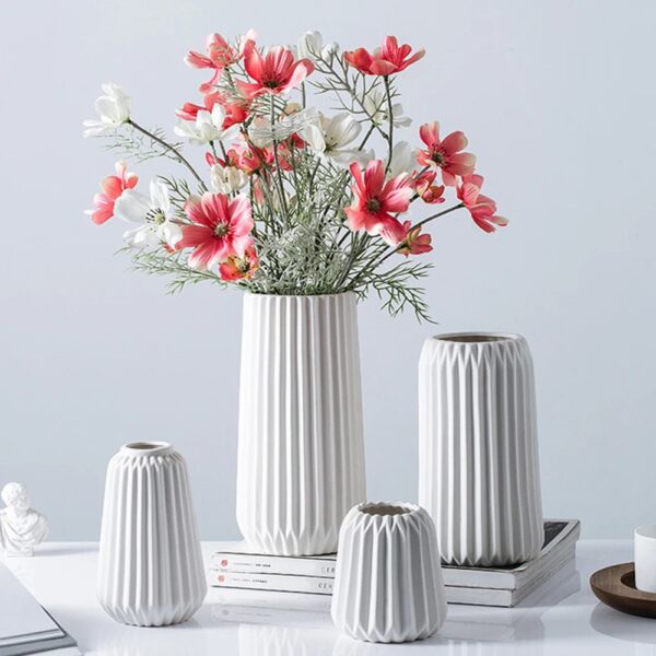 Modern Simple Ceramic Vase for Dried Flower Home Decor European Style Living Room Tabletop Accessories Porcelain Hydroponic Vase Flower Vase artificial flowers in vase Crystal ikea vase Strone dunelm ornaments parsonalised fa donut vase b&m artifical flowers tulip grave hurricane home bargains artificial plants vase